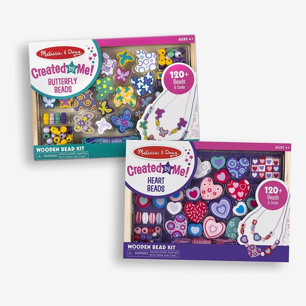 Melissa & Doug Sweet Hearts and Butterfly Friends Bead Set of Two