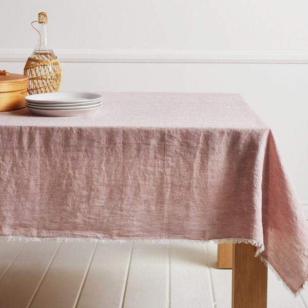 Chambray Fringe Tablecloth