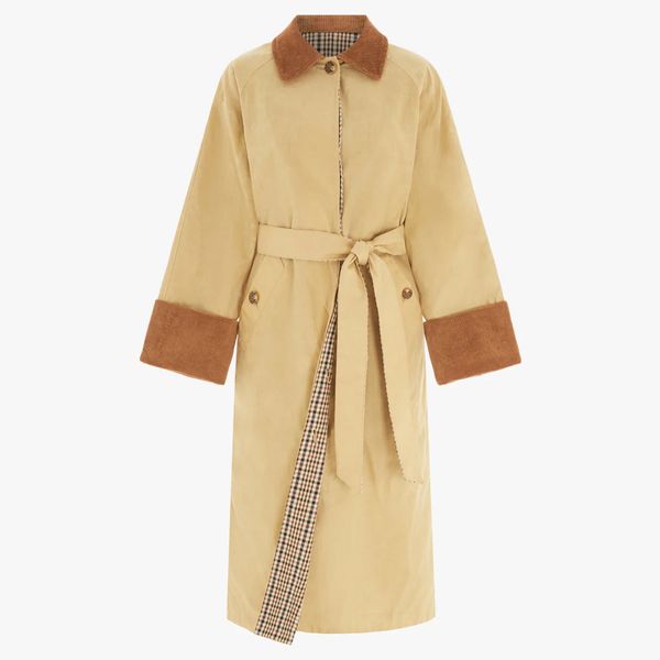 Aligne Barnaby Reversible Check Trench Coat