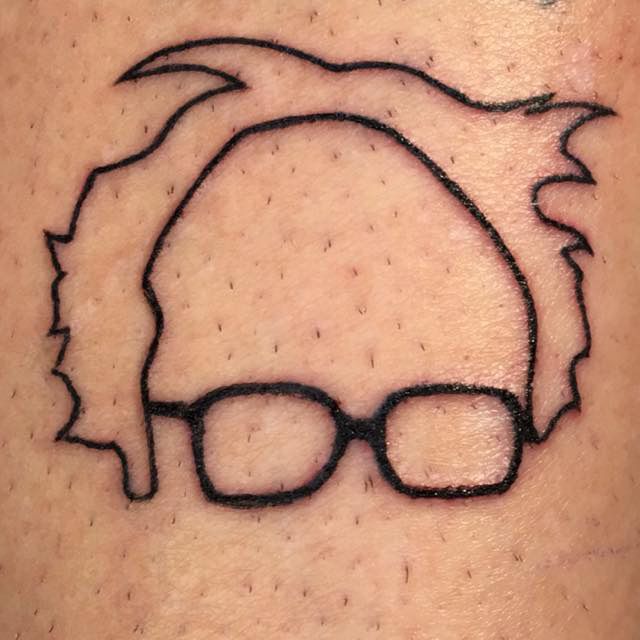Tattooed for Bernie. 