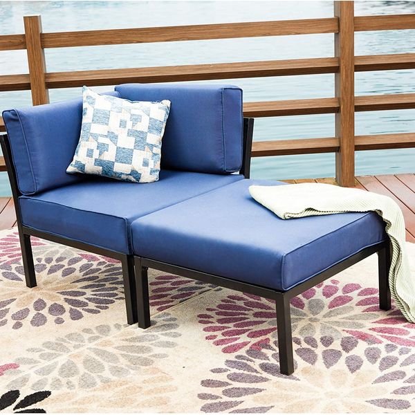 Lokatse Home 2-Piece Outdoor Corner Sofa Patio Set