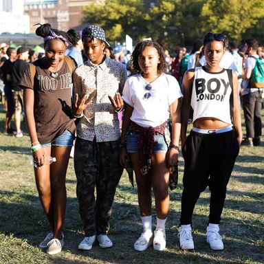 Street Style: Crop Tops, Colors, and Wild Prints at the Afropunk Fest