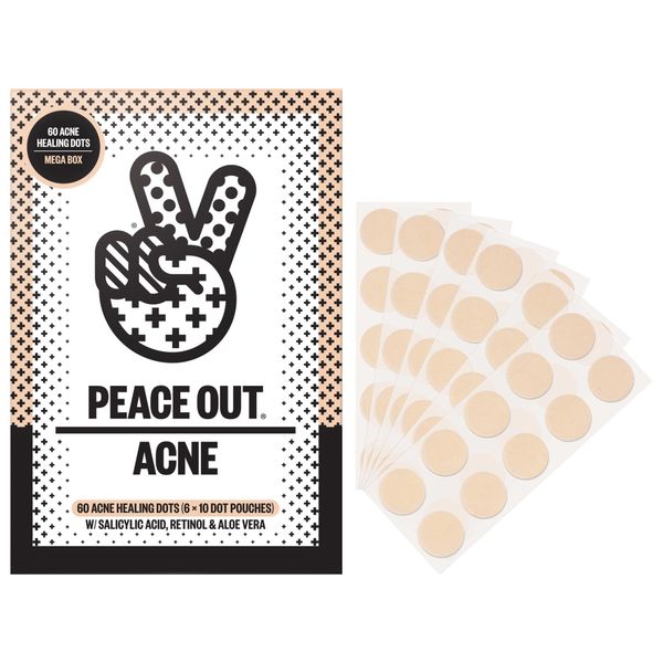 Peace Out Salicylic-Acid Acne Healing Dots - 60 Count