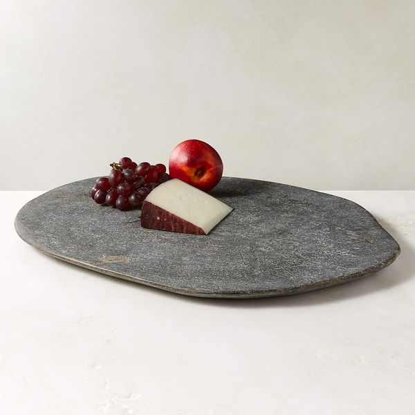 CB2 Basalt Stone Serving Platter