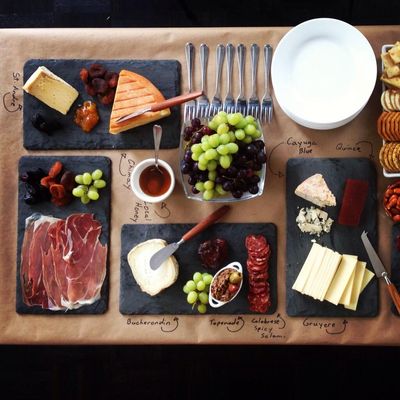 A cheese and charcuterie spread from Saucy by Nature.
