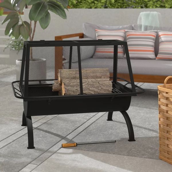 Arlmont & Co. Hicks Steel Wood-Burning Fire Pit