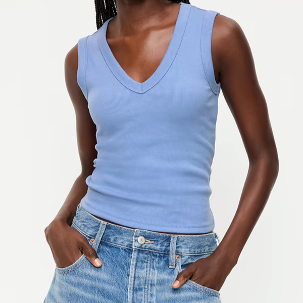 Old Navy Snug Crop V-Neck Tank Top