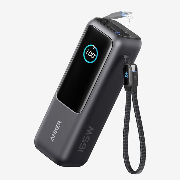 Anker Laptop Power Bank (25K, 165W, Built-In and Retractable Cables)