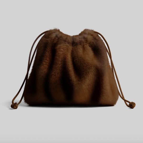 The Frankie Shop Morgan Faux Fur Pouch