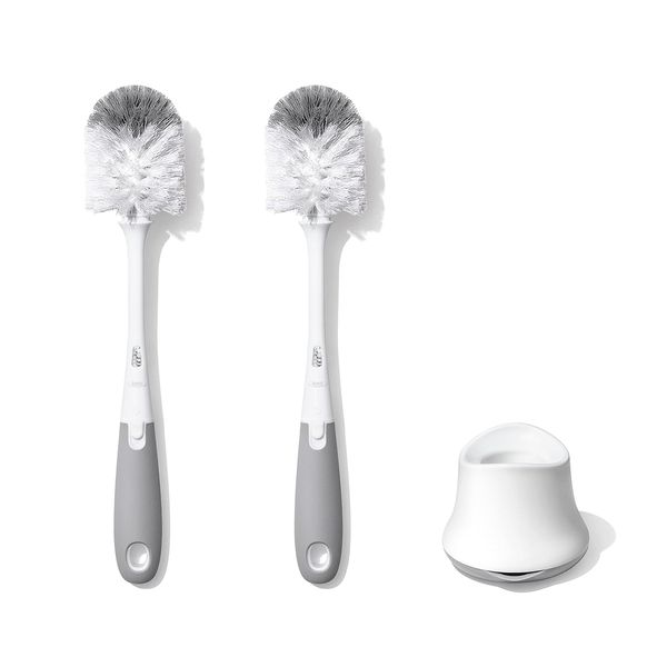 OXO Tot Bottle Brush with Nipple Cleaner and Stand - 2 pack