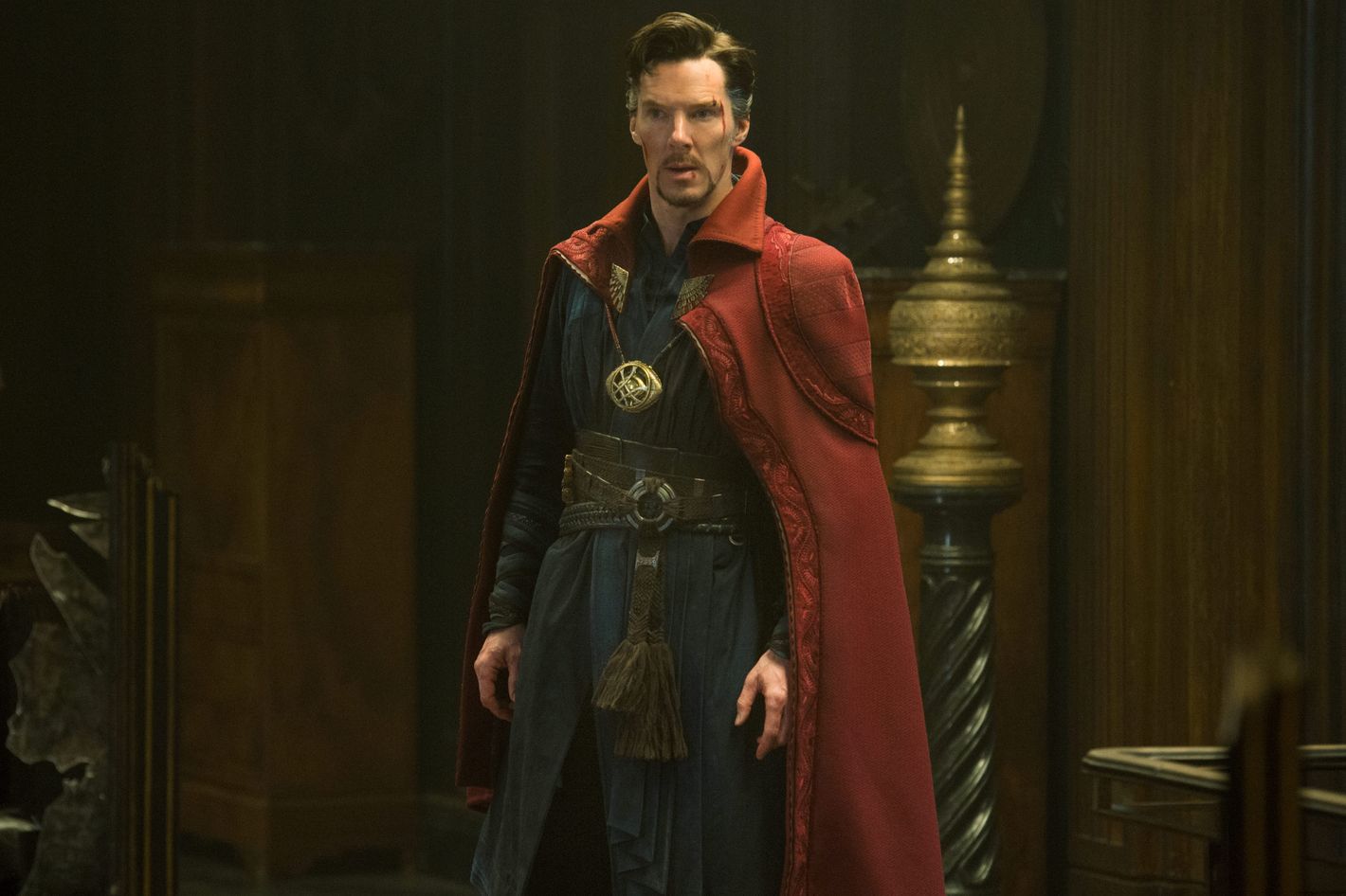 Doctor Strange with the cloak of levitation