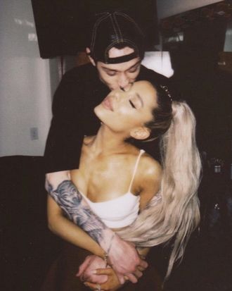 Pete Davidson and Ariana Grande.