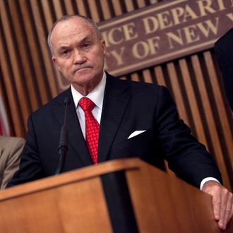 New York City Police Commissioner Ray Kelly holds a news conference at Police Headquarters May 24, 2012 in in New York City. Kelly announced the arrest of Pedro Hernandez, who police say confessed to the 1979 killing of six-year-old Etan Patz. 