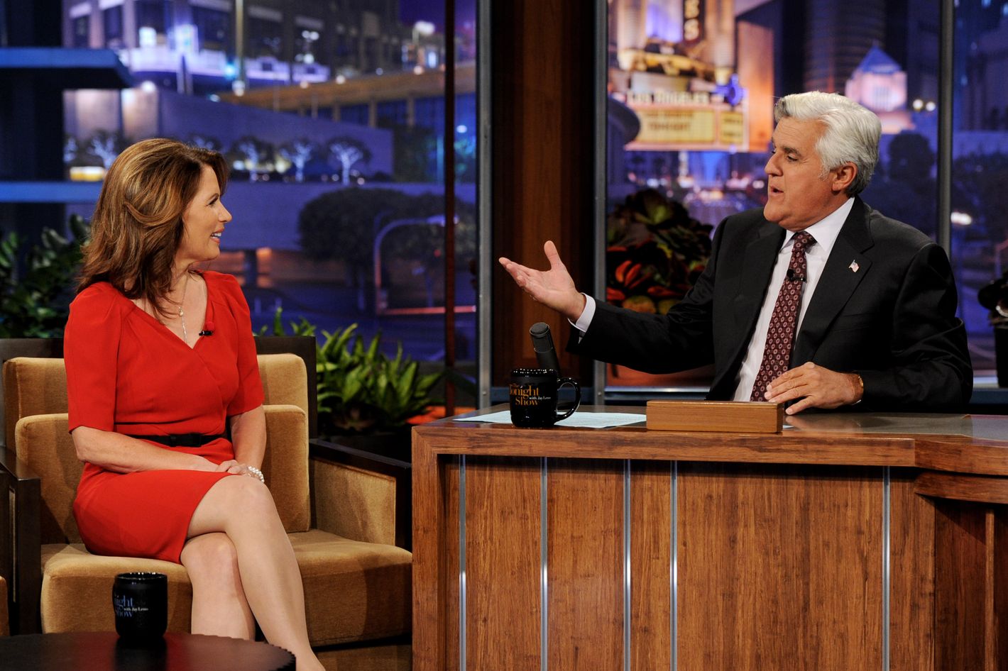 Michele Bachmann Rattled by Tough Interview With Jay Leno