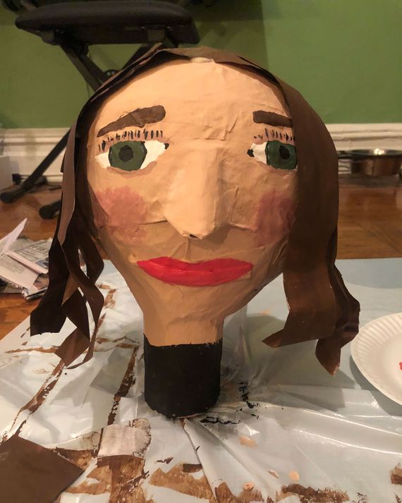 make a paper mache head