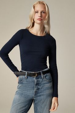 J.Crew Perfect-Fit Long-sleeve Crewneck T-shirt