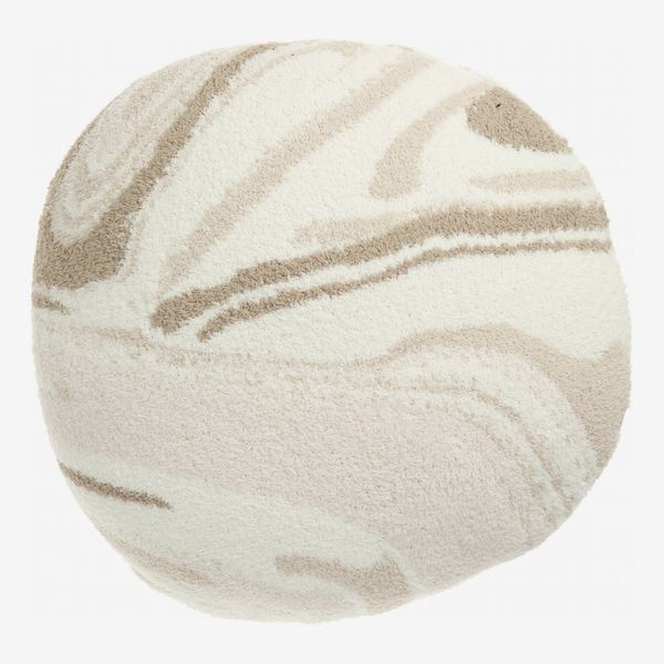 Barefoot Dreams CozyChic Marble Pattern Round Pillow