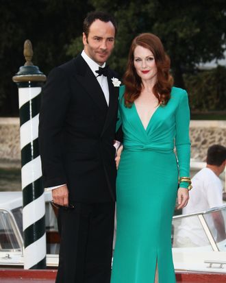 Tom Ford and muse Julianne Moore.