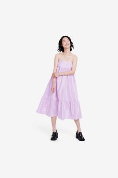 Kika Vargas x Target Women's Textured Empire Waist Midi DresS