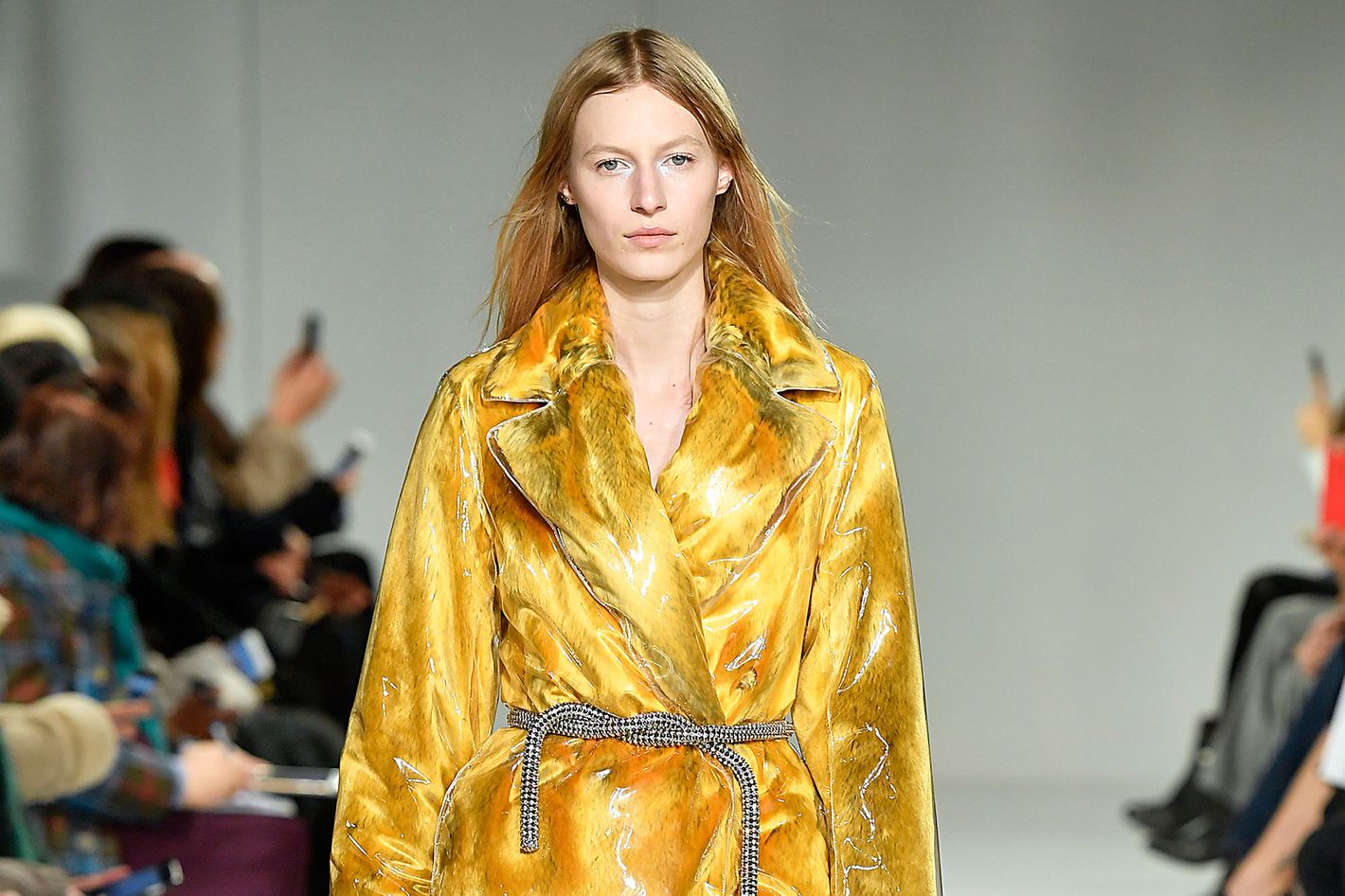 Calvin klein 2024 coat with fur