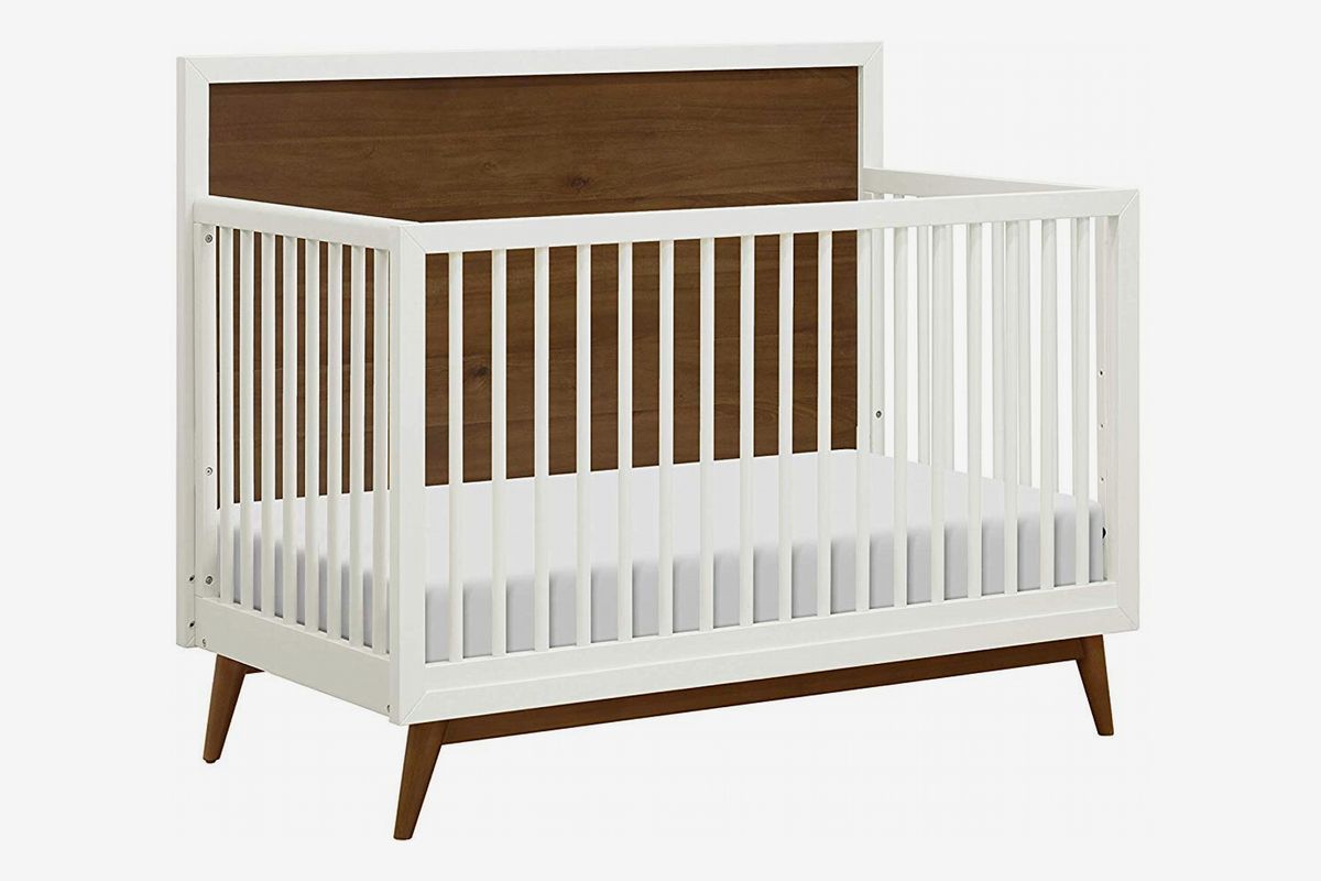 mid century modern mini crib