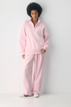 Aritzia Cozy Sweatfleece Boyfriend 1/2 Zip