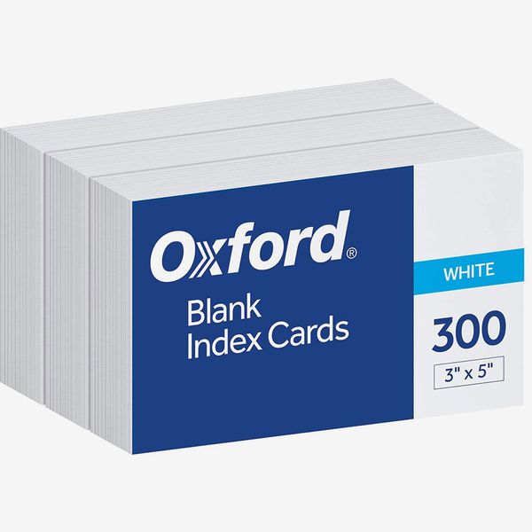 Oxford Blank Index Cards, 3x5” (300-Pack)