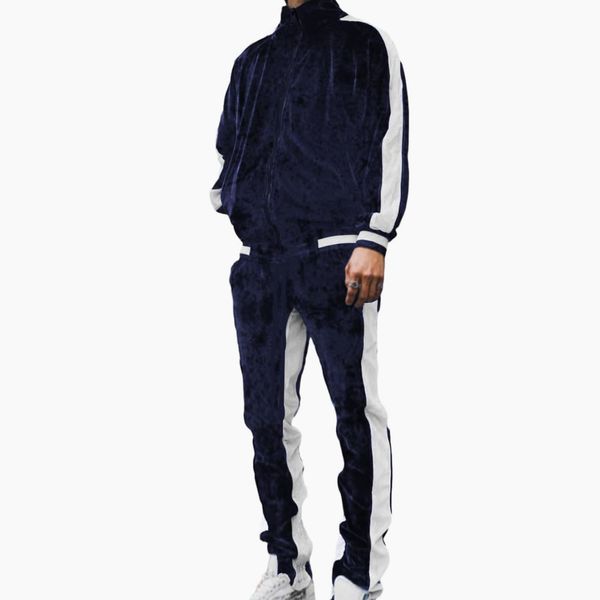 Men’s Velour 2-Piece Tracksuit