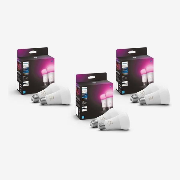 Philips Hue Smart 75W A19 LED Bulb - 6 Pack