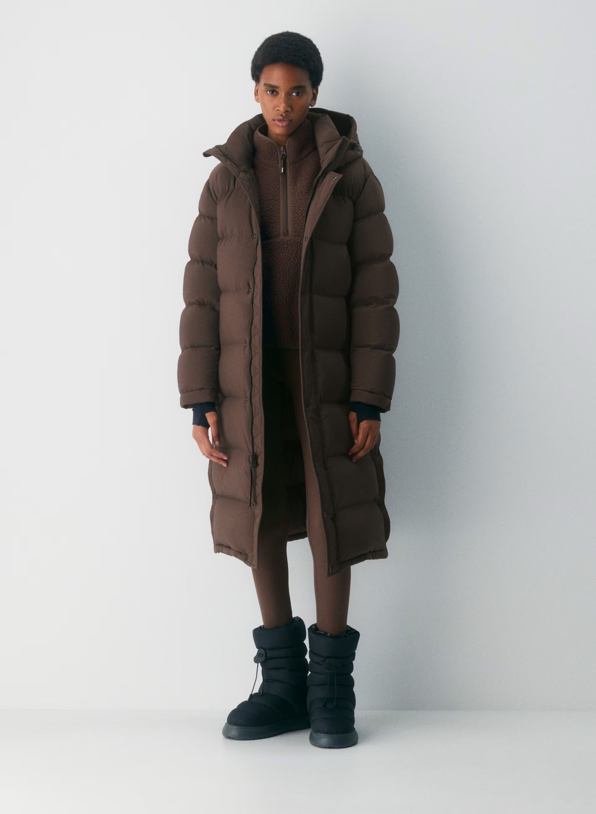 Oversized Hooded Long Puffer Jacket ASOS Design Oversized Hooded
