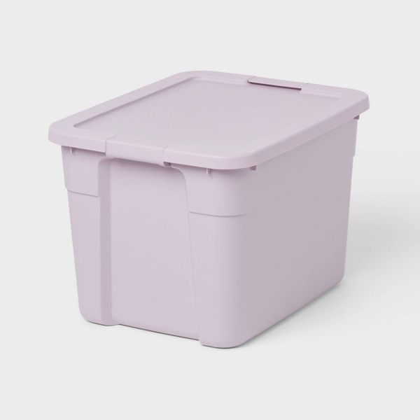 Brightroom 20gal Latching Storage Tote - Lavender