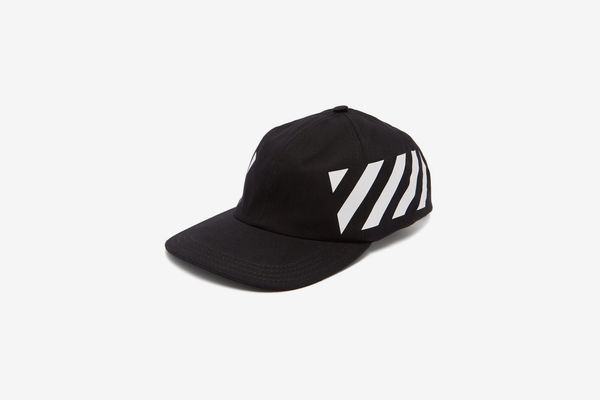 Off-White Stripe-Print Cotton Cap