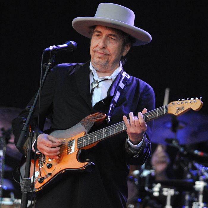 US legend Bob Dylan performs on stage du