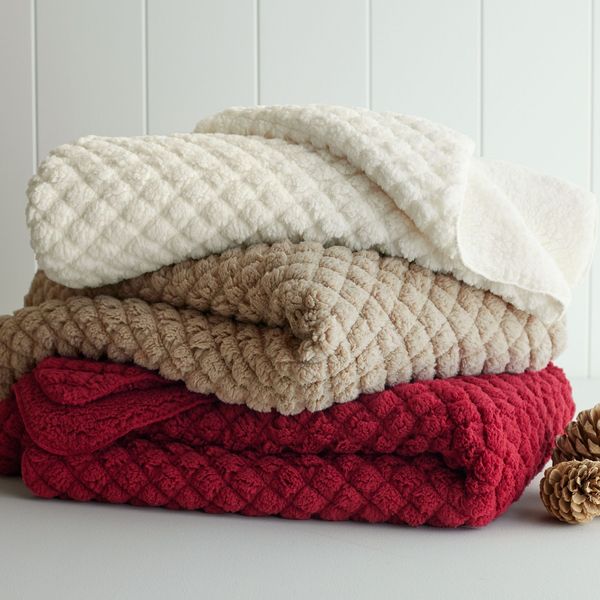 Pottery Barn Nordic Sherpa Back Throw