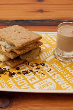 Gallego, Dark Chocolate, Effie’s Oat Cakes, served with Ronnybrook Coffee Milk