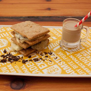 Gallego, Dark Chocolate, Effie’s Oat Cakes, served with Ronnybrook Coffee Milk