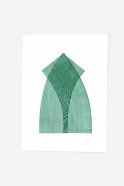 Pat Kim Moire 3 - Monoprint - Viridian Art Print