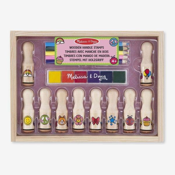Melissa and Doug Wooden Handle Stamps - Deluxe