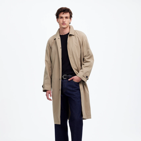 Madewell Raglan-Sleeve Trench Coat