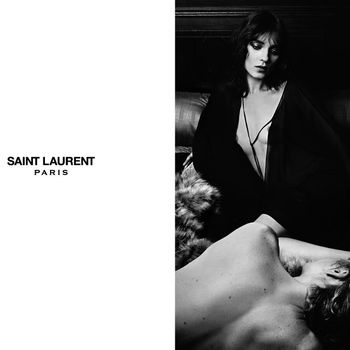 Kati Nescher and Christopher Owens in the new YSL ads.