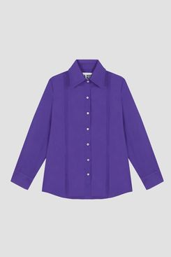 La Veste Gina Cotton Shirt Purple