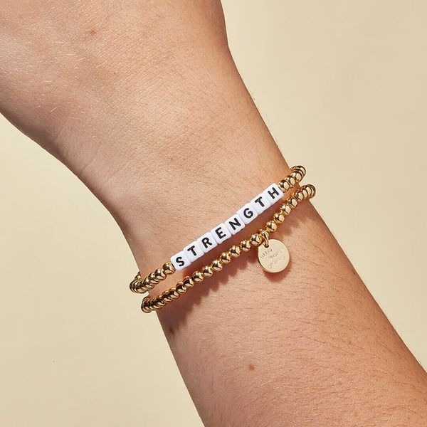 Custom gold plated bracelet from Little Words Project