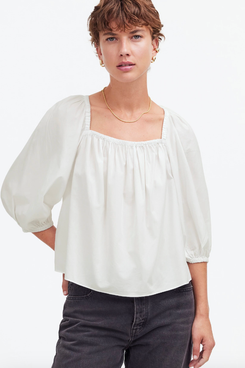 Madewell Puff Sleeve Babydoll Top