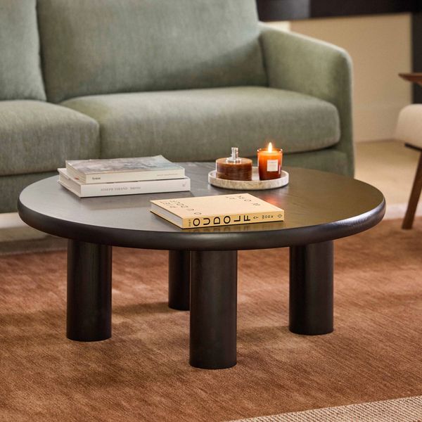 Article Adel 42” Round Coffee Table - Black