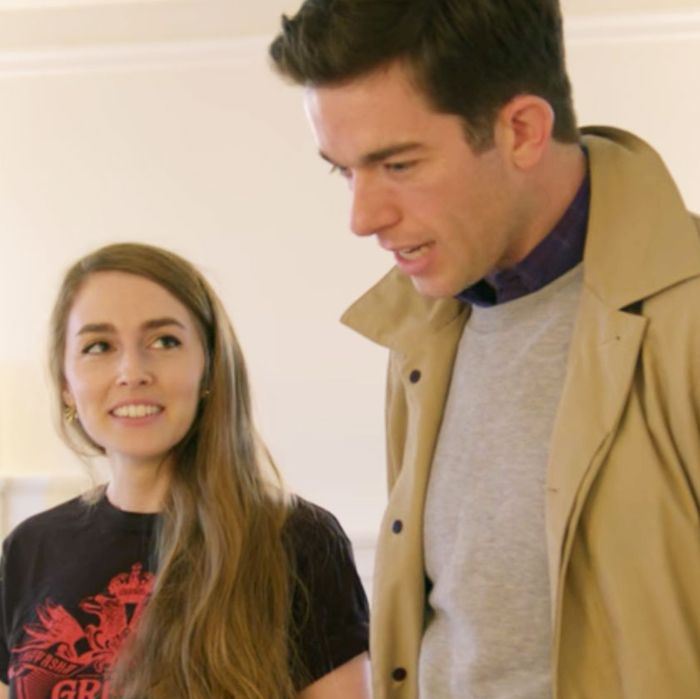 Annamarie Tendler and John Mulaney. 