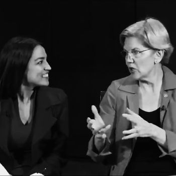 Alexandria Ocasio-Cortez and Elizabeth Warren.