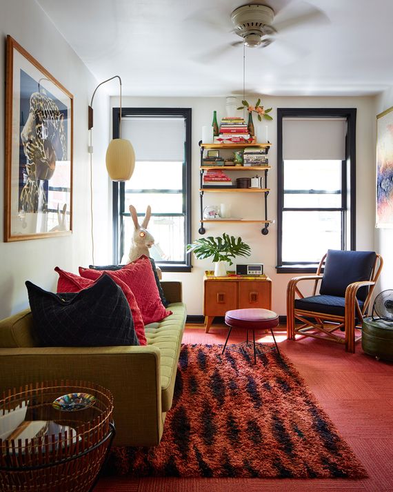 Tour a Vintage-Inspired Apartment Over a Beauty Parlor