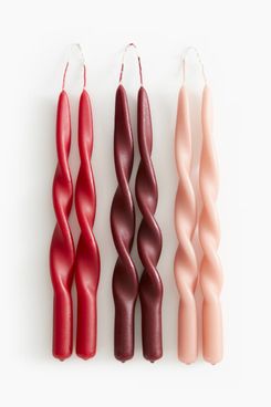 H&M 6-pack Spiral Taper Candles