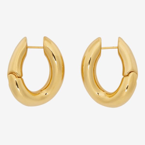 Balenciaga Gold Loop Earrings