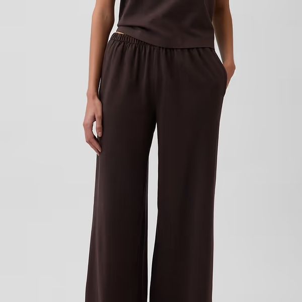 Gap Knit Wide-Leg Pants